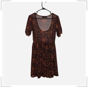 Foxblood Spider Web Dress